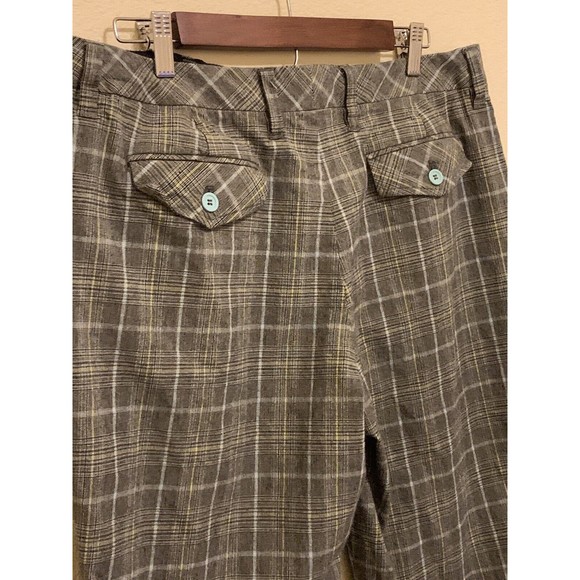 Cato Women’s Size 16 Plus Gray Grey Plaid Curvy Wide Leg Stretch RN 37080 Flat - Picture 8 of 9